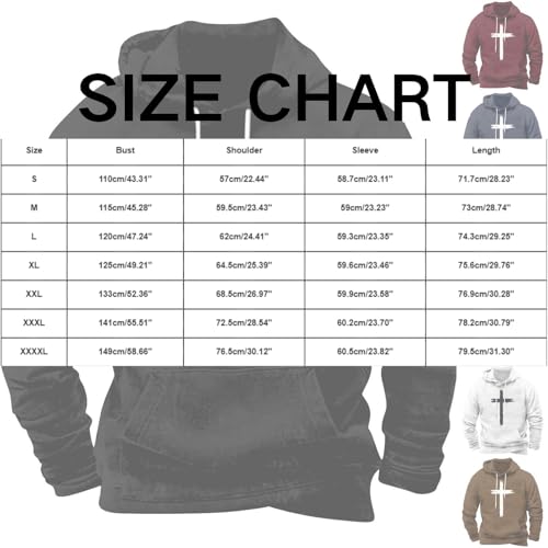 Christian Hoodies for Men Jesus Inspirational Religious Faith Cross Graphic Hooded Sweatshirts Vintage Pullover Tops3