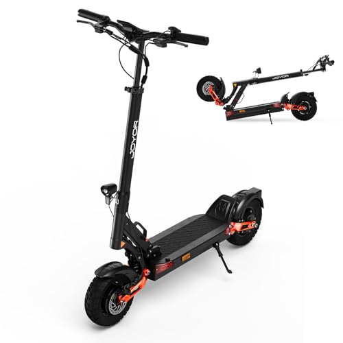 JOYOR T10 Electric Scooter for Adults 3000W Dual Motor Up to 47 Miles Range 37 MPH Max Speed 10 All-Terrain Tires Dual Hydraulic Brakes & 4 Shock Absorbers UL 2272 Certified