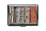 Metallhülle für Zigaretten Zigarettenetui Box Oldtimer Auto Zapfsäule Bedruckt