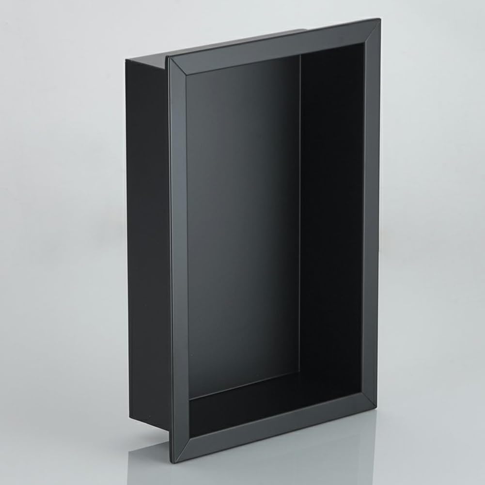 Generisch wasserdichte Duschablage aus Edelstahl – Quadratische Badezimmeraufbewahrung für Shampoo und Toilettenartikel, 20 x 8 x 18 cm, langlebiger und stilvoller Organizer für Moderne Badezimmer