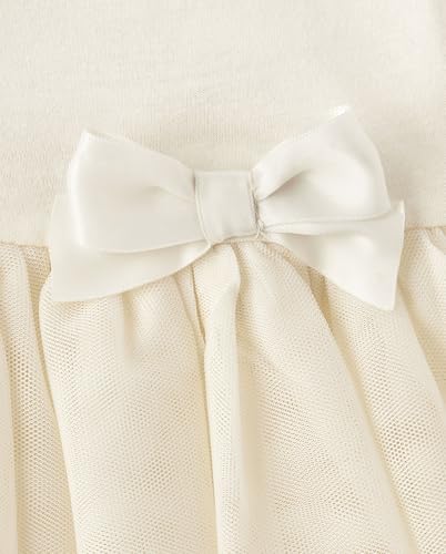 The Children's Place,Baby Girls,and Newborn Long Sleeve Romper,White Daisy Tutu,18 Months,24 Months - image 2