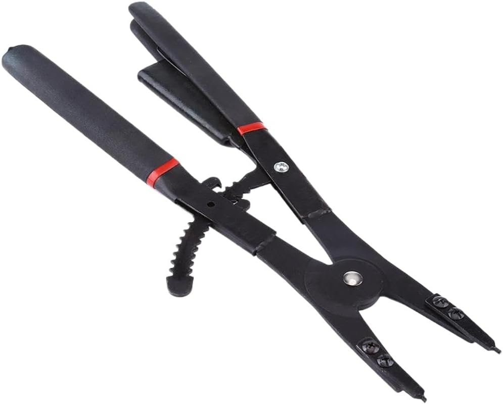 Universal Circlip Snap Ring Pliers Tool Set Retaining Ring With Crimp Removable Tips
