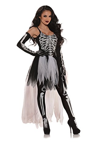 UNDERWRAPS Costumes Women's Sexy Skeleton Costume-Tutu, Black/Grey/White, X-Large