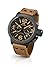 Price comparison product image TW Steel Canteen Leather Unisex Quartz Watch with Black Dial Chronograph Display and Brown Leather Strap CS44