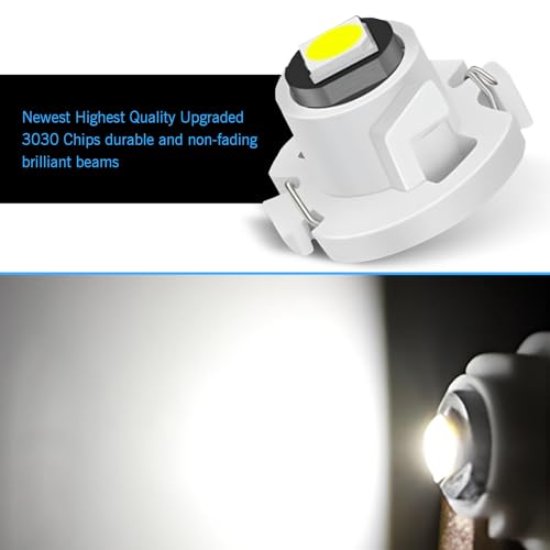 10 unidades bombilla LED T4.2 para tablero 12V blanco miniatura 5