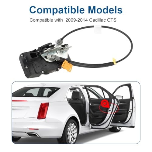 Image of WMPHE Front Right Passenger Side Power Door Lock Actuator Motor Compatible with Cadillac CTS 2009 2010 2011 2012 2013 2014 Replacement for 937-961 22862245 20786540 22791030