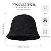 YAMEIZE Retro Thick Bucket Hat for - Men Women Adjustable Warm Bucket Hat Driving Black #1
