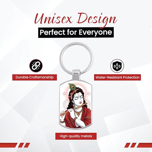 Image of Stylish Metal Keychains with Permanent Glossy Print - Inspirational Quotes & Spiritual Designs - Perfect Key chains for loved ones, Personal Use, Gifts & Return Gifts