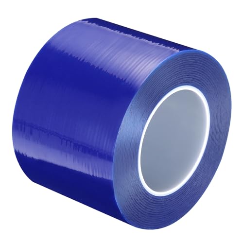 Image of MECCANIXITY Removable Protective Film Tape, 4 Inch x 656 Ft Surface Protective Scratch Film Tape Roll for Furniture, Electrical Appliances, Blue