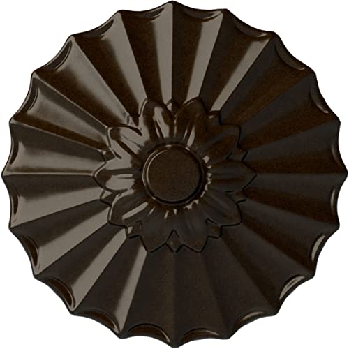 Image of Ekena Millwork CM09SHBZS 9 inch x 1-3 /8 inch Shakuras Ceiling Medallion, Bronze