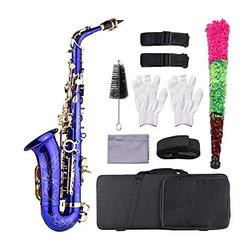 Ytytyt Messing Gegraveerde Eb E Flat Alto Saxofoon Sax Abalone Shell Knoppen Windinstrument Met Case Handschoenen Doek…
