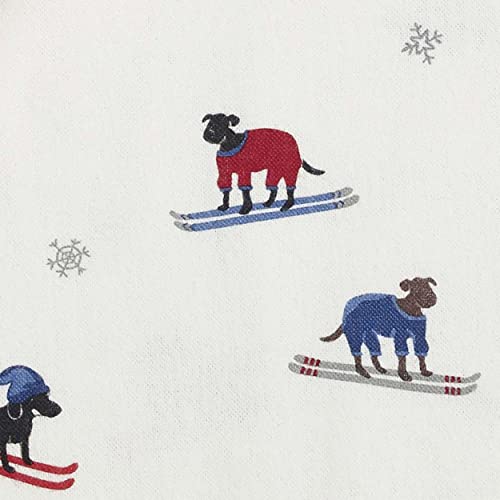 Image of Eddie Bauer - Flannel Sheets Twin Size, Anti-Pilling & Wrinkle Resistant Cotton, Touchably Soft for All-Season Comfort - Bed Sheets with Matching Pillowcase & Fitted Sheet (Ski Patrol White)