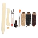 HOMSFOU 1 Satz Werkzeugset aus Leder Buchbindesets Buchbindematerialien Leder Arbeitsset Buchbindebedarf DIY-Buchbindung Buchbinderei Buchbindewerkzeug Buchbindungskits Metall