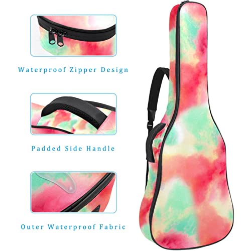Housse imperméable pour guitare acoustique avec double bandoulière et poche Tie Dye, Multicolore 10., 42.9×16.9×4.7 in… - Les Beatles, Paul McCartney, John Lennon, RIngo Starr, George Harrison Housse imperméable pour guitare acoustique avec double bandoulière et poche Tie Dye, Multicolore 10., 42.9x16.9x4.7 in… – Image 5