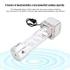 Bewinner1 PC Pump Reservoir Combo, Water Cooling Pump with 4 Meters Head Computer Accessories Support PWM Speed Control for Water Cooling Systems 800L / H Flowing Rate(Silver)