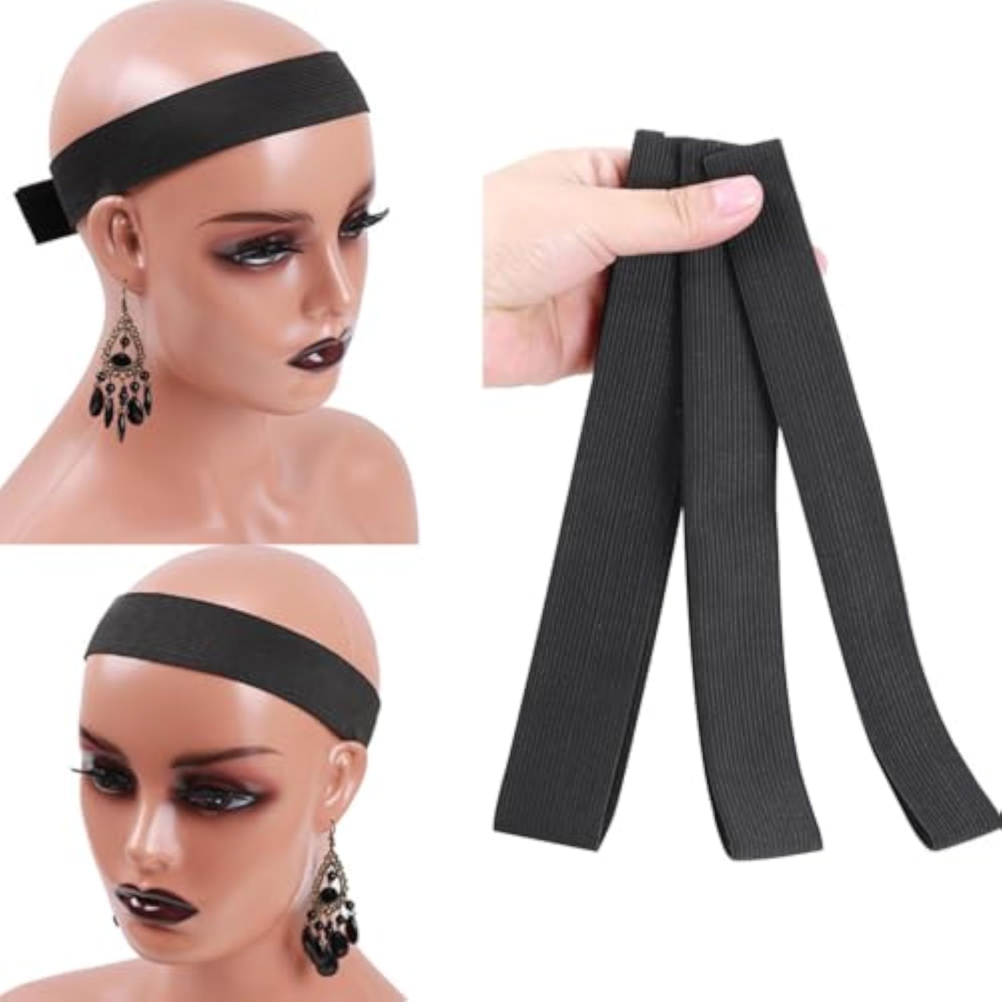 Elastic Band for Wigs, Non-Slip Headband Grip