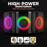 Pyle Audio Bluetooth Party Speaker - Big Speaker with True Wireless Stereo System - Enjoy Powerful Bass and Clear Treble - Party Bluetooth Speaker with Carry Bag and Tripod