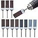 12pcs 400-2000 Grit Sanding Drums for Dremel Rotary Tool, Rotary Tool Bits Sander Set Bands Mandrels for Wood Plastic Metal Grinding Polishing
