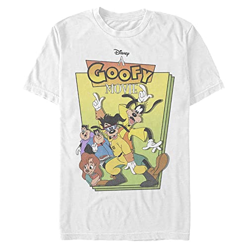 T-shirt Disney Blanc Homme Taille Haute Tall Idéal pour un Look Casual avec Dingo