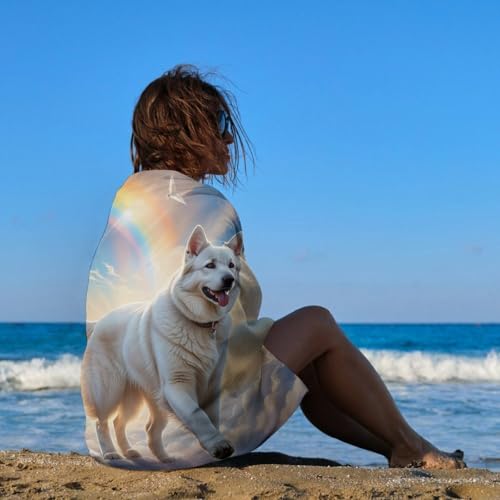 Serviette de plage séchage rapide Sky Walk microfibre compacte 130x80cm - 5