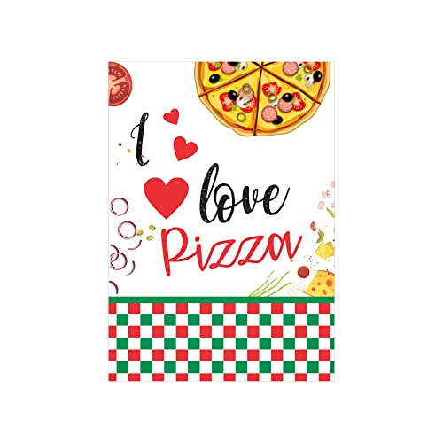 Image of Pretty UR Party Pizza Party Decorations Kit - 70 pcs Includes Banner, Balloons, Centerpiece, danglers, Party Supplies, Pizza Birthday Decor, Birthday Banner for Girls, Kids, Boys