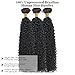 Kinky Curly Bundles Human Hair 14 16 18 Inch Human Hair Bundle 100% Unprocessed Brazilian Virgin Hair 3 Bundles for Black Women Weave Extensions Natural Black