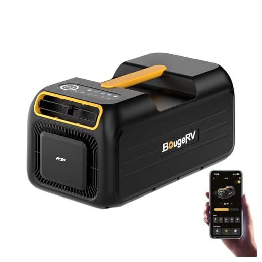 BougeRV PC35 Portable Air Conditioner 3500BTU, Tent Air Conditioner with App Control, Low Power Camping AC Unit for Tent, RV, Van Life, Indoor & Outdoor Use (2026 New)