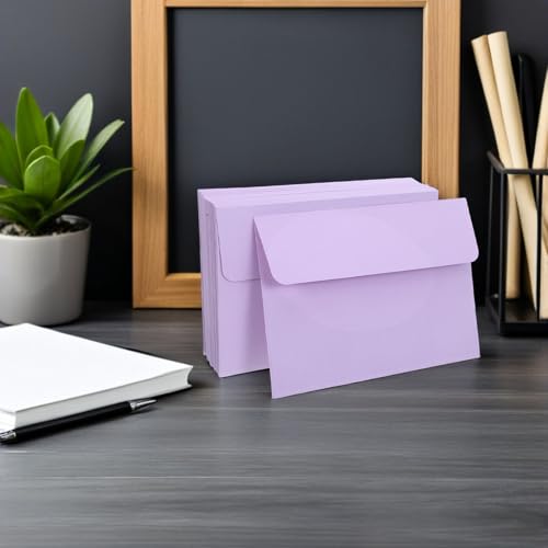 Envelopes papier violet clair 11x16 cm pour invitation pack de 80