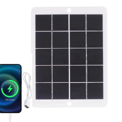 Cargador solar USB | Cargador de panel solar paneles solares ligeros, portátil multifuncional pequeño panel solar para teléfonos móviles, viajes, camping, MP3