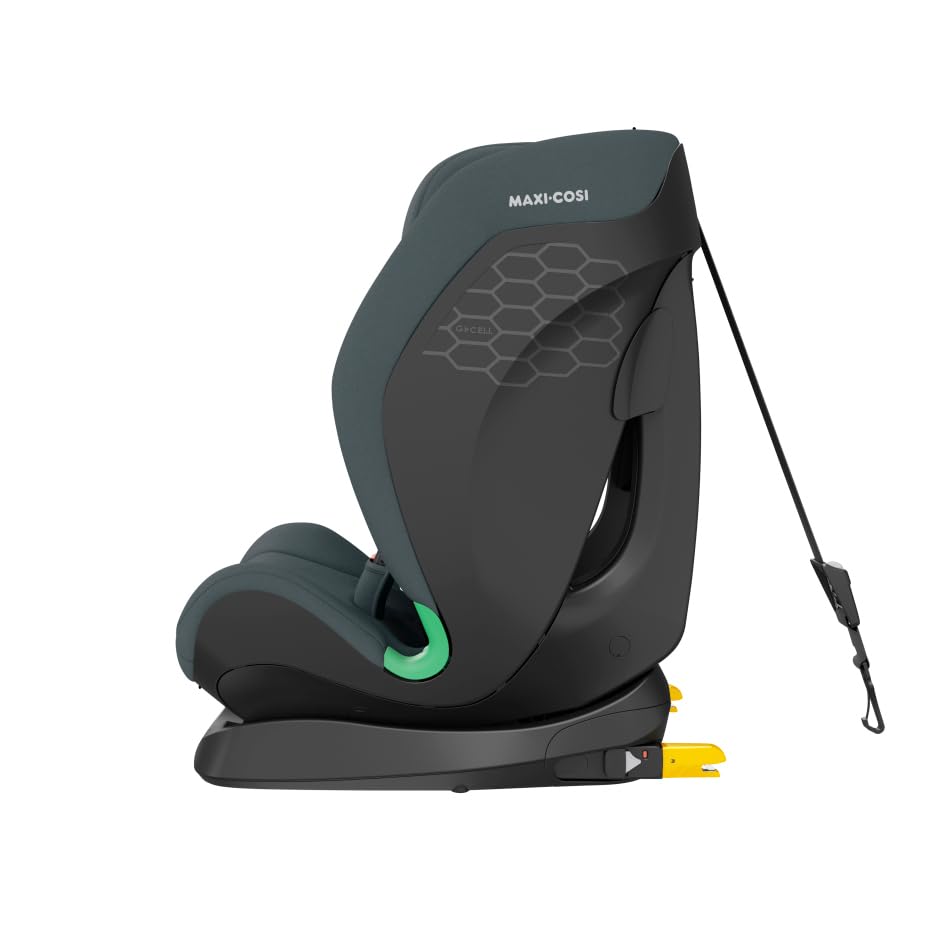 Maxi-Cosi Onyx silla de coche multiedad, 5 posiciones de reclinado, protección G-CELL, Arnés de seguridad de 5 puntos, Silla de Coche ISOFIX,15 meses-12 años, Full Graphite