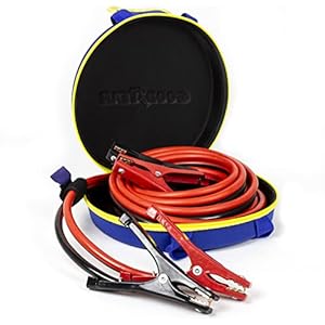 GOODYEAR – [2 GAUGE, 20 FT] – TRANSFERS HIGHER VOLTAGE THAN 4, 6, 8, 10 or 12 GAUGE] Heavy Duty Jumper Cables with PVC CASE, Emergency Roadside Assistance, Works in EVERY WEATHER