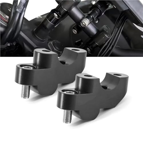 Rehausseur guidon CB750 Hornet 2023 adaptateur extension colonne montante noire moto