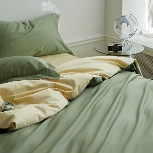 Parure de lit pour lit simple vert A82 linge de lit décoration d'intérieur - 3