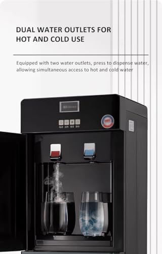 Bottom Loading Water Dispenser, 3-5 Gallon Hot & Cold Cooler, Efficient Cooling Technology, Easy Maintenance, Ideal for Home & Office Use