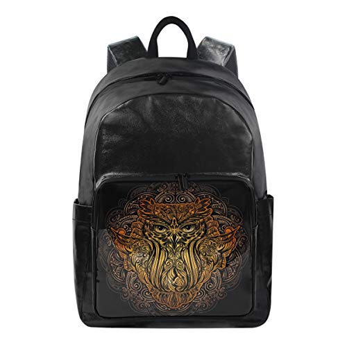 CPYang Mochila de búho Tribal para la Escuela  de Viaje para Mujeres y Hombres