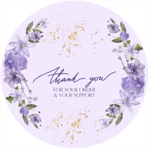 Image of Trifirt Self Adhesive Thank You Stickers for Packaging | Waterproof Vinyl Labels for Small Business, Gift Wrapping, Envelopes, Boxes & Mailers | Strong Adhesive, Easy Peel & Stick (Pattern 1)