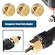 SG Store 4 Stück 4mm Messing Rad Sechskantnabe Extender Adapter Kompatibel mit 1/18 TRX4M RC Crawler Auto Upgrades Teile Ersatz Zubehör
