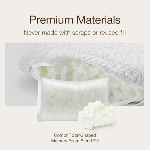 Image of Coop Home Goods Extra Oomph Star-Shaped Pillow Fill, Extra Fill Memory Foam & Microfiber Filler for Adjustable Pillows, Cushions & Crafts, Pillow Stuffing, CertiPUR-US & GREENGUARD Gold Certified