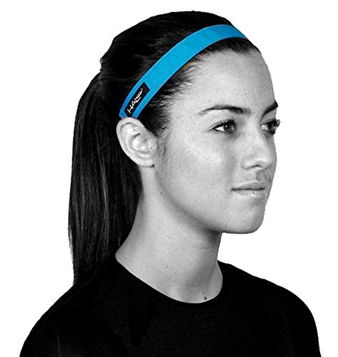 Halo Hairband Headband Sweatband Black 1 Inch Wide #TOP1