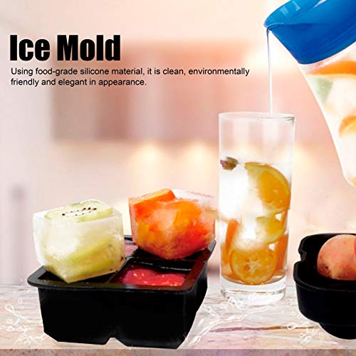 Molde de silicona para 6 cubos de hielo cuadrado miniatura 4