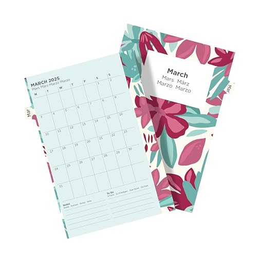Pocket Illustrated Floral Week on 2 Pages Diary and Fill 2025 - Image 4