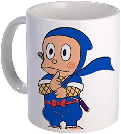 COLORYARD White Ceramic Coffee Mug 1Pc for Cartoon Gift (Best Ninja Hatori Standing Position)