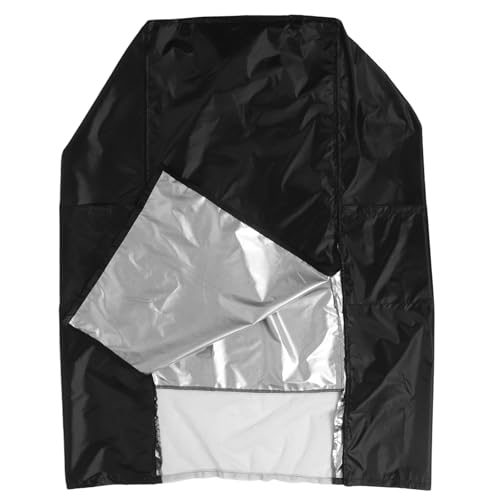 Housse de réfrigérateur vertical noir en tissu Oxford résistant à double fermeture