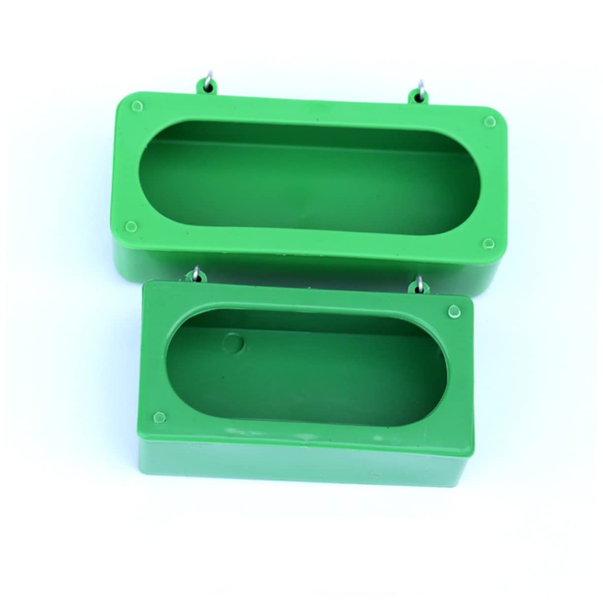 Mangeoire à Pigeons Plastique Vert Anti-éclaboussures, Lot de 10 | Facile à Remplir Nettoyer, Usage Maison ou Boutique, pour Calopsitte et Oiseau de Compagnie