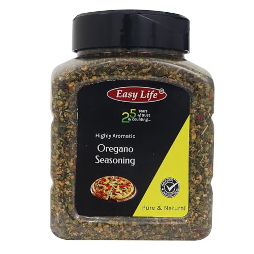 Easy Life Oregano Seasoning 230gram I Ideal Blend I Mix of Herb and Spice with Chili Flakes for Pizza Pasta I Versatile Chefs Choice I Powder Spices and Herbs I Contains Garlic