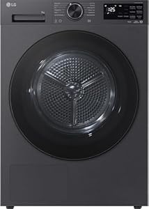 LG RT80X7B Wärmepumpen-Trockner (8 kg, Energieklasse B) mit AI Dry, Dual Inverter, TurboDry, selbstreinigender Kondensator, Schwarz