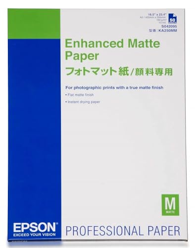 Epson S042095 Enhanced MATT Photo Paper 50 A2 Carta fotografica