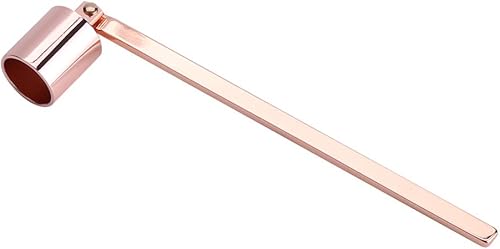 Miniatura 1 de Yctze Snuffer de vela de acero inoxidable, cubierta de vela, herramienta de mano recta en forma de tubo de vela a la moda para oficina y hogar (oro