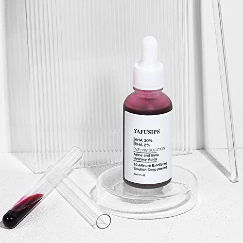 Peeling Solution Aha 30% + Bha 2% Peeling Solution, Exfoliating Peeling Solution Face Red Peel Mask Aha Bha Peel Solution Peeling Oil For Dark Skin, Yellow Peeling Oil Strong Peeling Oil #TOP3