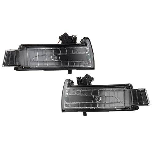GSRECY Indicator Signal Light Compatible with Mercedes A B C CLA GLA GLK Class W204 W212 W221 W176 W246 X204 W218 LED Side Mirror Marker Turn Signal Light Lens Yellow Light (Right & Left)